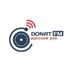Donat FM Русский рок прямой эфир Логотип радиостанции Donat FM Русский рок
